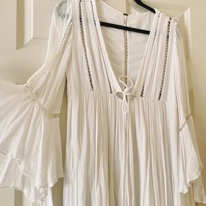 Free People Romeo Bell Sleeve Mini Dress